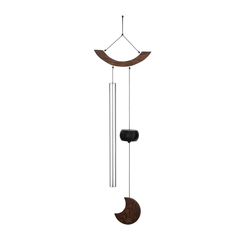 Chimes Sonic Energy Moon 35", Argent