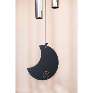 Chimes Sonic Energy Moon 44", Silver