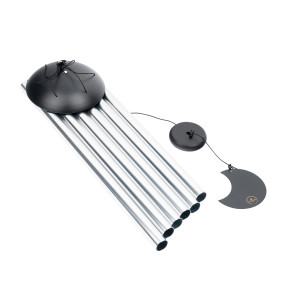 Chimes Sonic Energy Moon 44", Silver