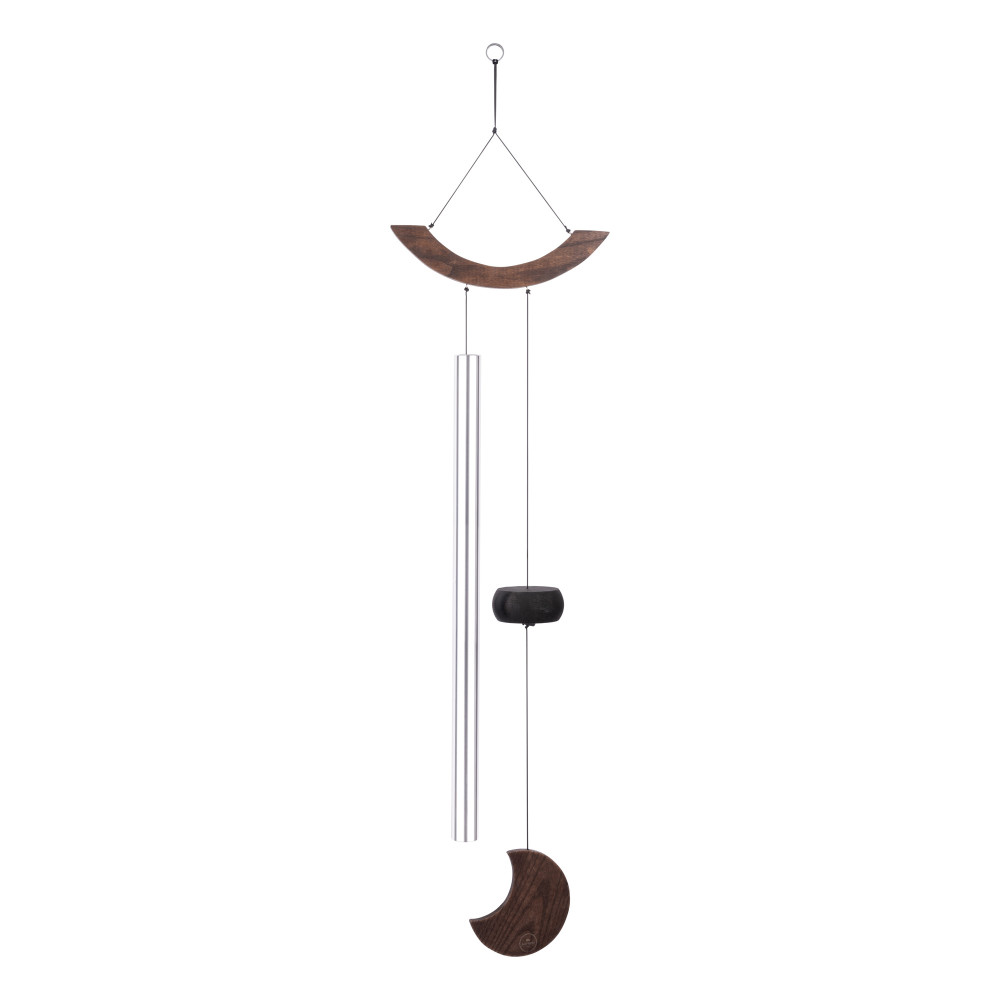 Chimes Sonic Energy Moon 49", Silver