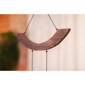Chimes Sonic Energy Moon 49", Silver
