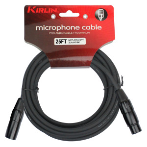 Kirlin 6m Micro Cable XLR M - XLR F Black