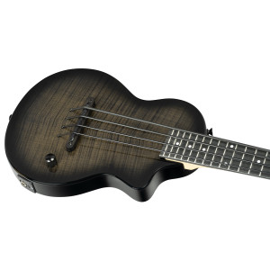 Ortega Bass Ukulele, Neo, Trans Grey