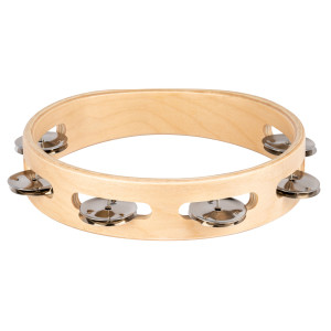 Nino Wood Tambourine 8"/1 Row