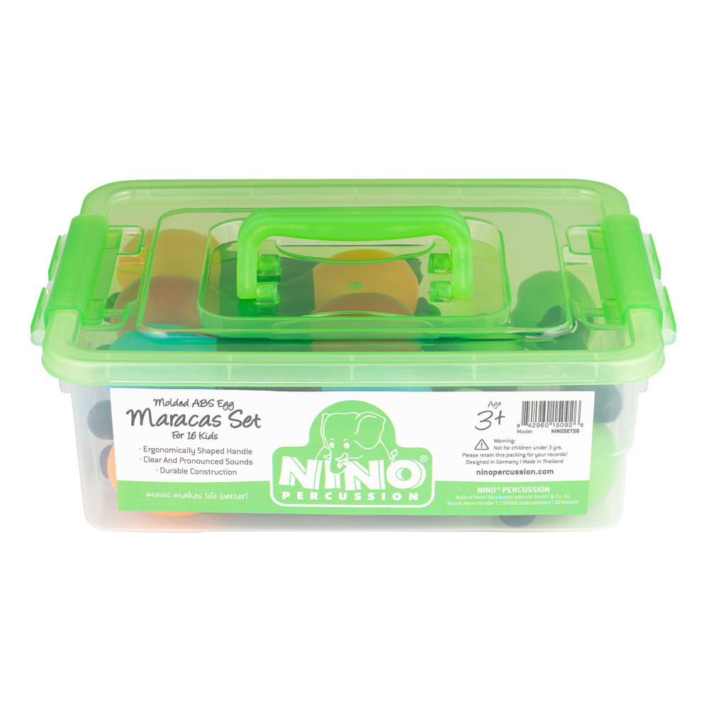 Lot Nino 16 Maracas Shaker With Box