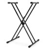 Soporte de teclado Nomad Double X negro