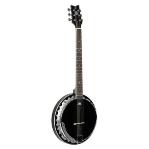Banjo Ortega, 6 cuerdas, negro