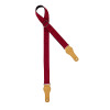 Ortega Burgundy Cotton Ukulele Strap