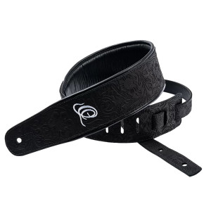 Courroie Guitare Ortega Cuir Byz. Black