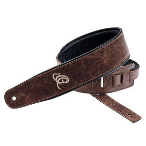 Courroie Guitare Ortega Cuir Vint. Brown
