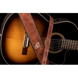 Ortega Leather Guitar Strap V. Caramel