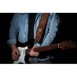 Courroie Guitare Ortega Cuir V. Cognac