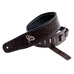 Ortega Guitar Strap Brown Leather Lizzy