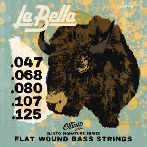 Juego de bajo La Bella Olinto 5c Flat 47-125