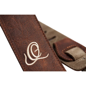 Ortega Suede Caramel Guitar Strap