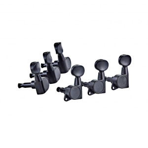 Ortega Electric Guitar Tuners 3+3 Black