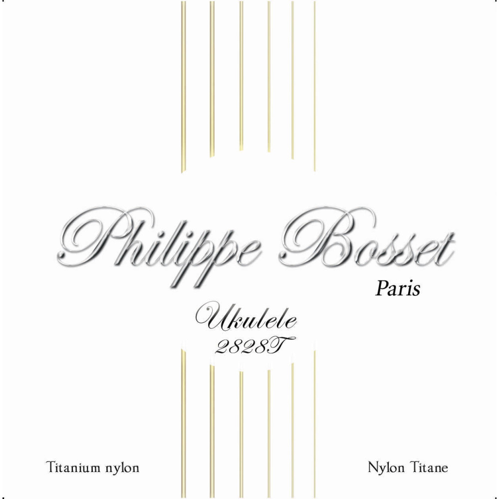 Juego P.bosset Ukelele Nylon Titanio 28-28