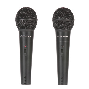 Pack of 2 Peavey PVi 100 Dynamic Microphones