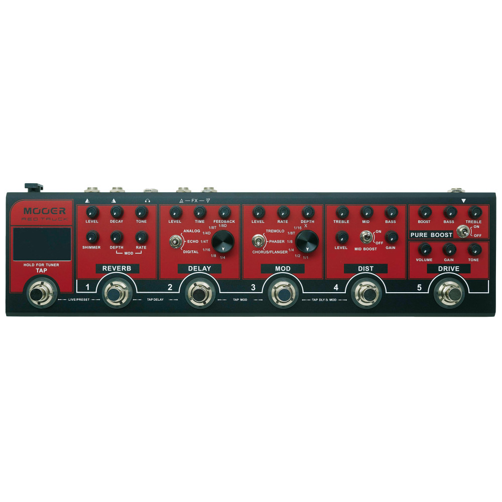 Mooer Red Truck Pedalboard