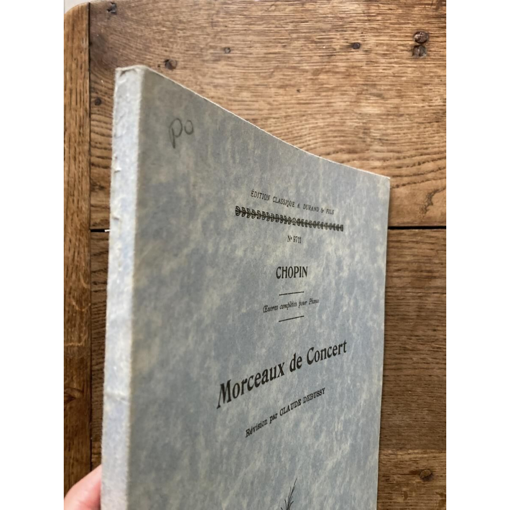 Chopin Piezas de concierto Revisadas por Claude Debussy