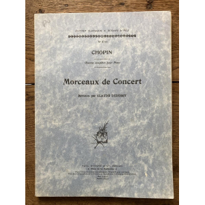 Chopin Piezas de concierto Revisadas por Claude Debussy