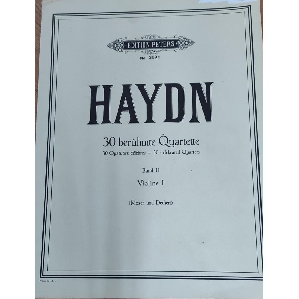 HAYDN Quatuor à cordes (30 quatuors célèbres), volume 2