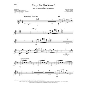 Mary, Did You Know? (with "Let All Mortal Flesh Keep Silence") - Harp