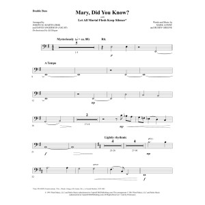 Mary, Did You Know? (with "Let All Mortal Flesh Keep Silence") - Double Bass
