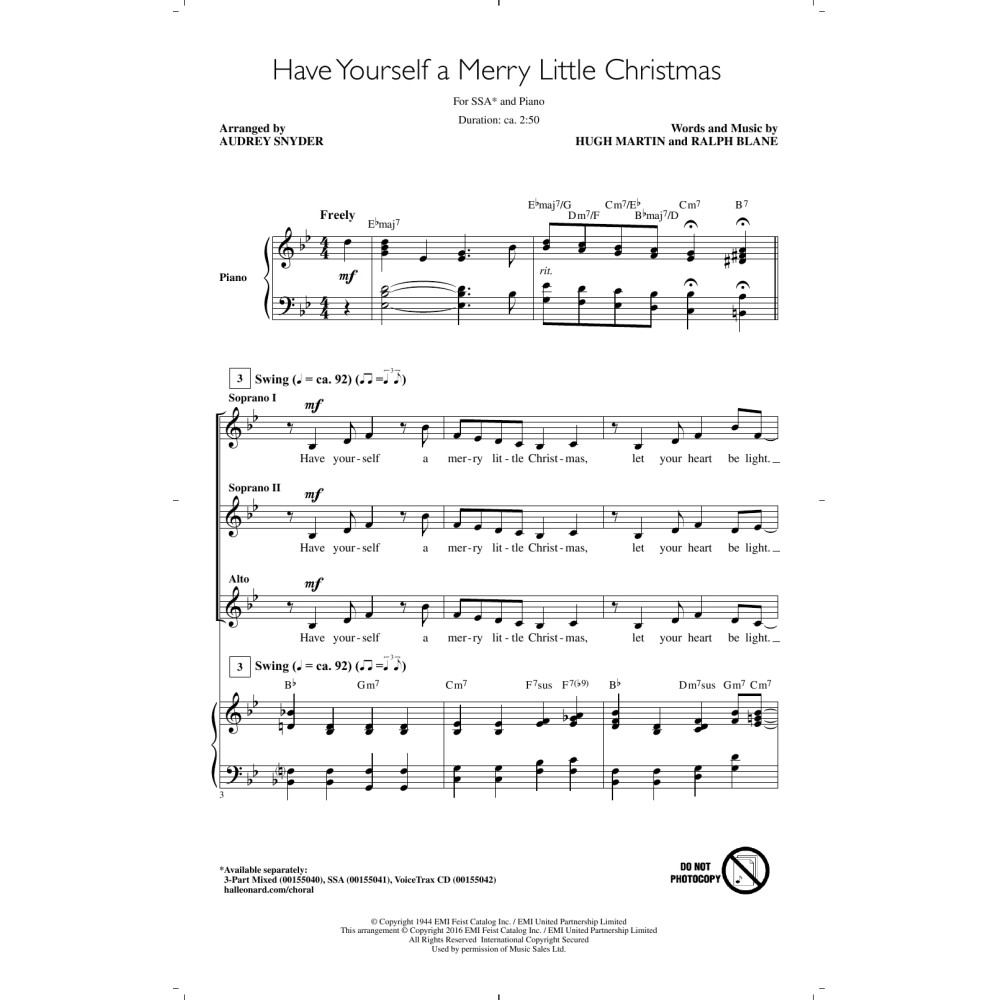 Have Yourself A Merry Little Christmas