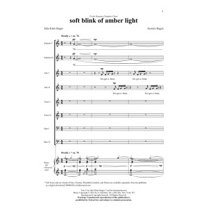 soft blink of amber light