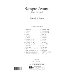 Sempre Avanti - Full Score