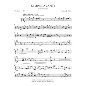 Sempre Avanti - Bb Clarinet 1