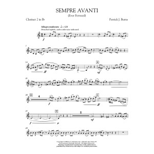 Sempre Avanti - Bb Clarinet 2