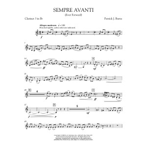 Sempre Avanti - Bb Clarinet 3