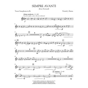 Sempre Avanti - Bb Tenor Saxophone