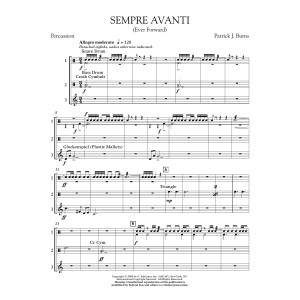 Sempre Avanti - Percussion