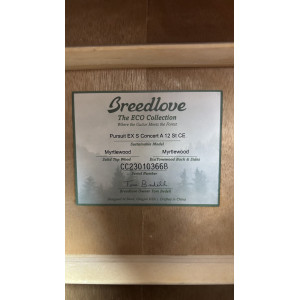 Breedlove Pursuit Ex S Concert Amber 12c