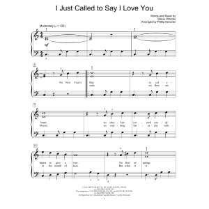 I Just Called To Say I Love You