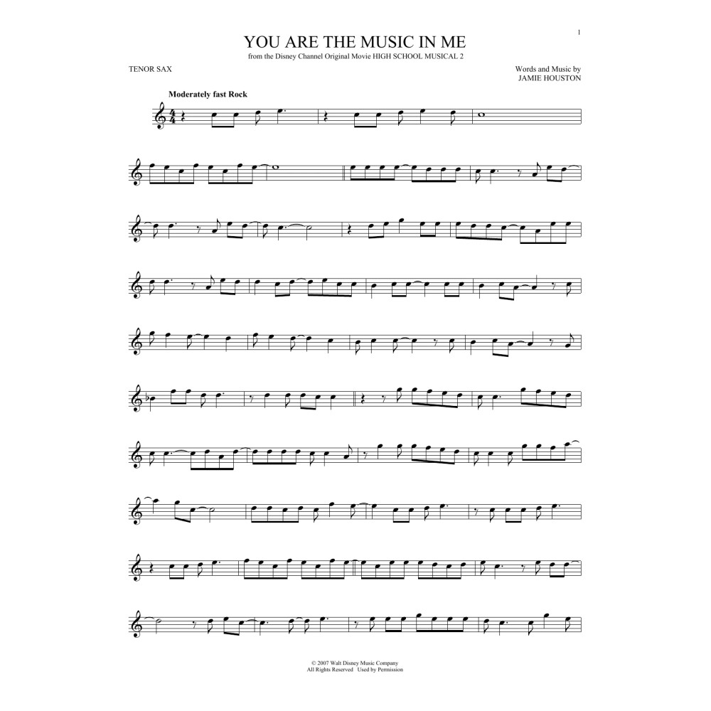 You Are The Music In Me (from High School Musical 2)