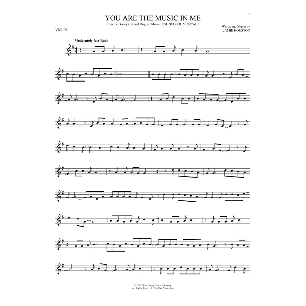 You Are The Music In Me (from High School Musical 2)