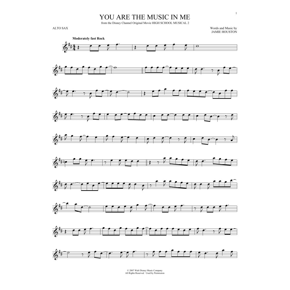 You Are The Music In Me (from High School Musical 2)
