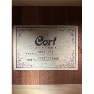 Cort CEC-5 Gloss Natural Guitar
