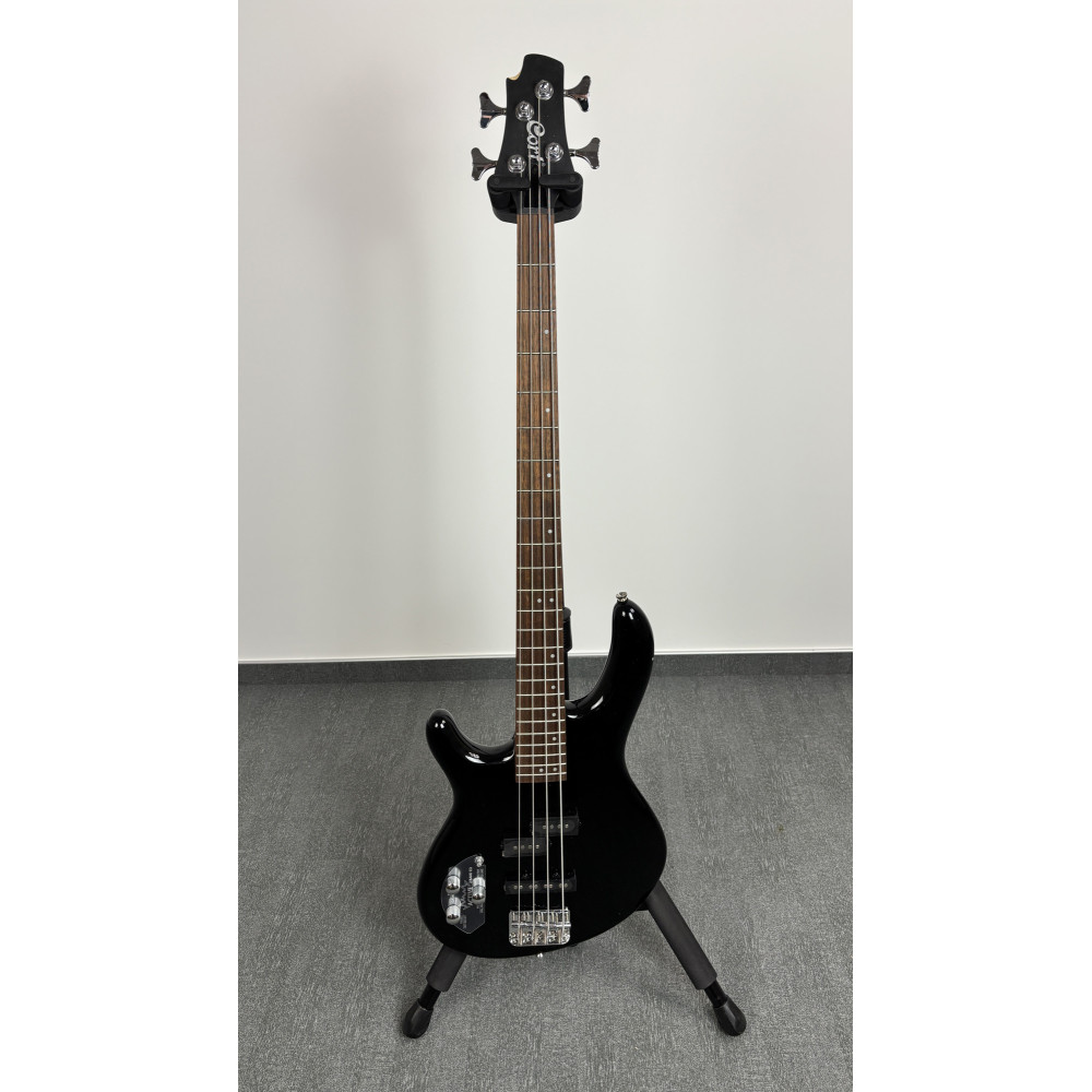 Left-Handed Black Cort Action Plus Bass
