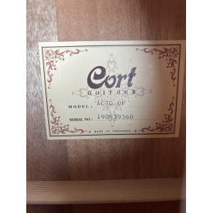Cort Ac70 3/4 Open Pore Guitar with Case