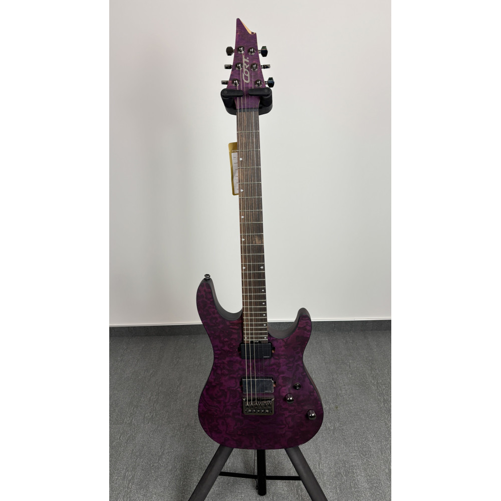 Guitarra Cort Kx500 Etched Violeta Oscuro