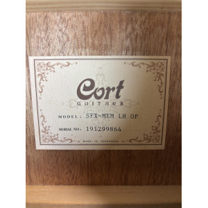 Guitare Cort Sfx-mem Table Acajou Gauch