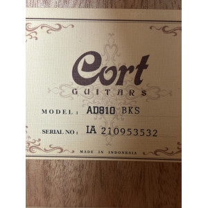 Cort AD810 Satin Black Guitar