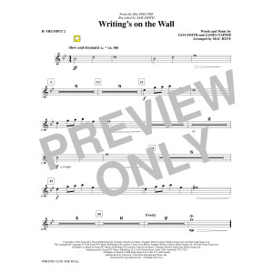 Writing's on the Wall (arr. Mac Huff) - Bb Trumpet 2