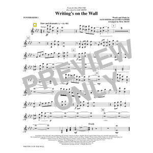 Writing's on the Wall (arr. Mac Huff) - Synthesizer I