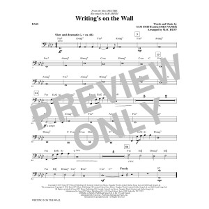 Writing's on the Wall (arr. Mac Huff) - Bass